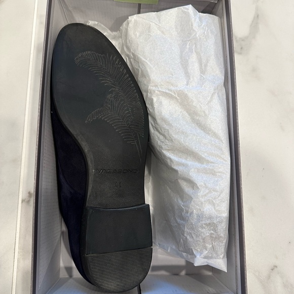 Navy Blue Suede Dress Shoes - Picture 3 of 4